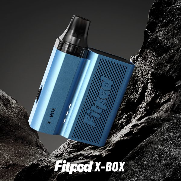 藍色款斯萊克四代 FITPOD X-BOX 主機單機展示圖，呈現硬派線條設計與立體刻紋