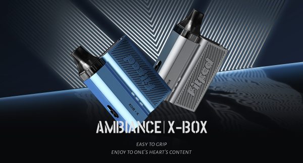 藍銀雙機組合圖，FITPOD X-BOX 展示機身立體光影效果，凸顯極致握感與外觀美學