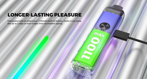 Nevoks Feelin 2 內建 1100mAh 電池長效續航