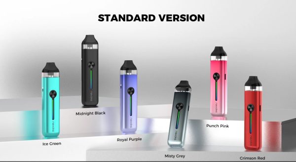 Feelin 2 提供六種顏色選擇：Ice Green、Midnight Black、Royal Purple、Misty Grey、Punch Pink、Crimson Red