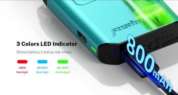 Hellvape Fusion R 底部充電與三色電量指示燈解析