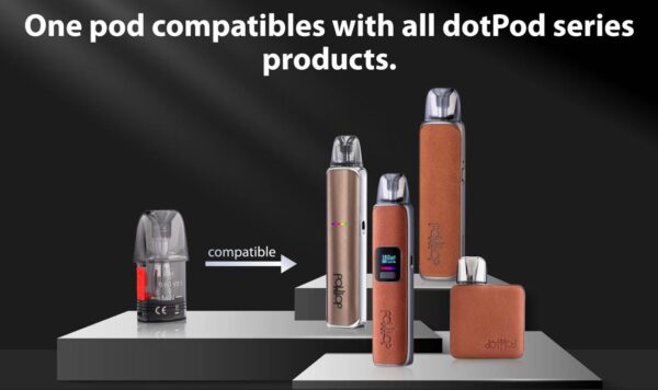 DotPod Lite 與 DOTPOD 系列煙彈相容性示意圖