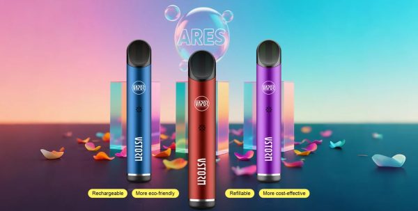 Vapor Storm Ares SE展示多色版本主機陳列於背景布置，呈現多彩時尚選擇。