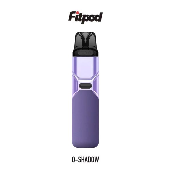 紫色版 FITPOD O-Shadow 主機近拍，亮面 X 型結構成為視覺亮點