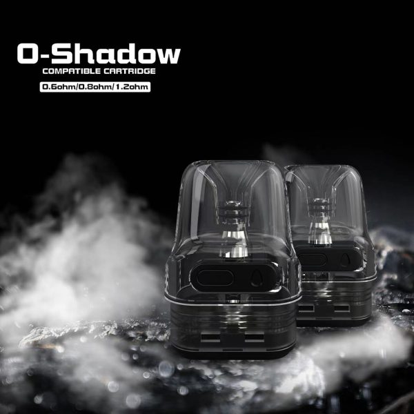 FITPOD O-Shadow 原廠專用煙彈展示，支援 0.6Ω、0.8Ω、1.2Ω 阻值選擇