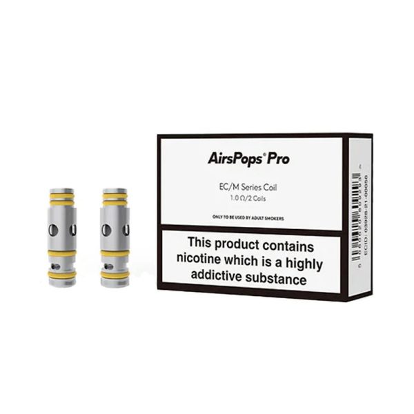 AirsPops Pro EC/M 1.0Ω 成品芯包裝與線圈實物照
