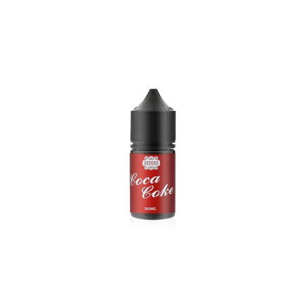 GENESIS 創世紀可口可樂風味煙油瓶，瓶身紅底搭配白字 Coca Coke 標誌，模擬經典汽水風味。