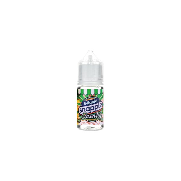 Snapple Green Fog 蘋果蜜瓜煙油瓶身單品圖，背景純白強調產品標籤與視覺識別度